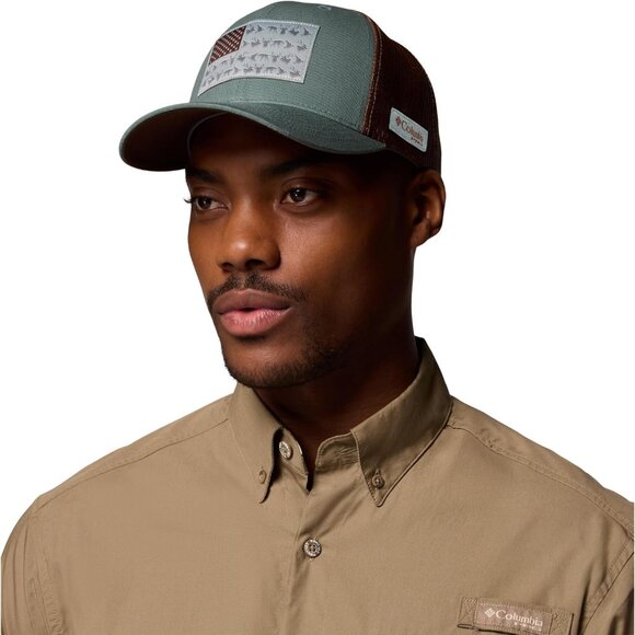 Unisex Mesh Snap Back Cap Hunting Flag Breathable Cotton Polyester One Size
